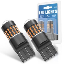 7443 7440 7440A for Toyota Sienna Amber 2x LED Brake Parking Tail Light Bulbs