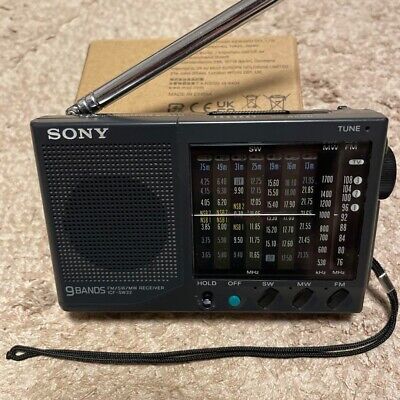 Sony ICF-SW22 Model Portable Radio AM/FM Black W 116.5mm x Sony ICF-SW22 Model Portable Radio AM/FM Black W 116.5mm x