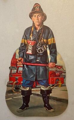 Vintage 1950s Dennison Fireman Fire Fighter 11