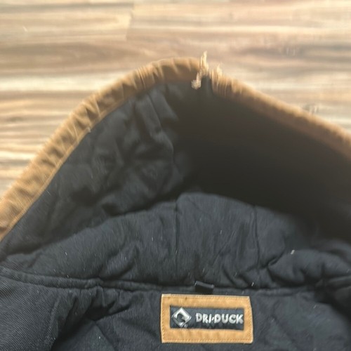 Dri-Duck 5020 Cheyenne Hooded Quit Lined Work Jacket Brown Men’s Large - Picture 9 of 16