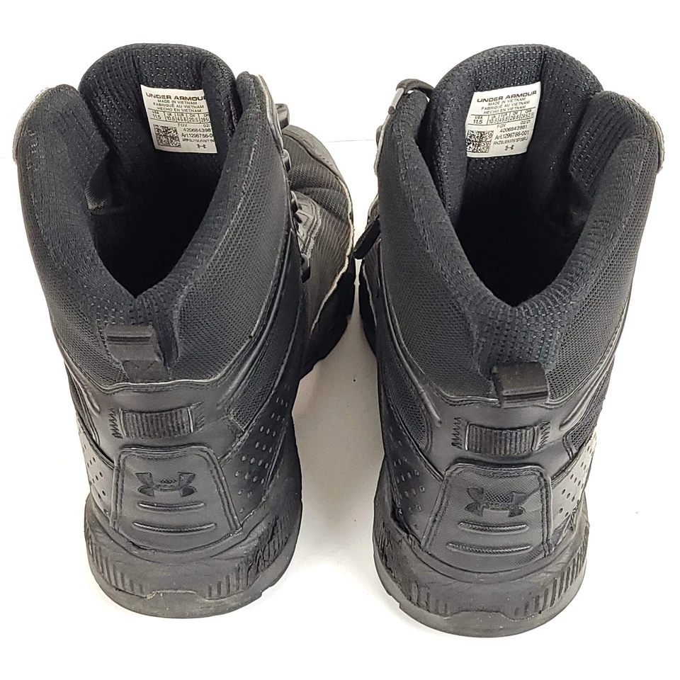 Botas tácticas Under Armour para hombre Valsetz 2.0 negras 11.5 con cordones duraderas Foto 4 de 4