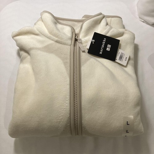 Uniqlo X Marimekko Fleece Full Zip Jacket Light Gray L
