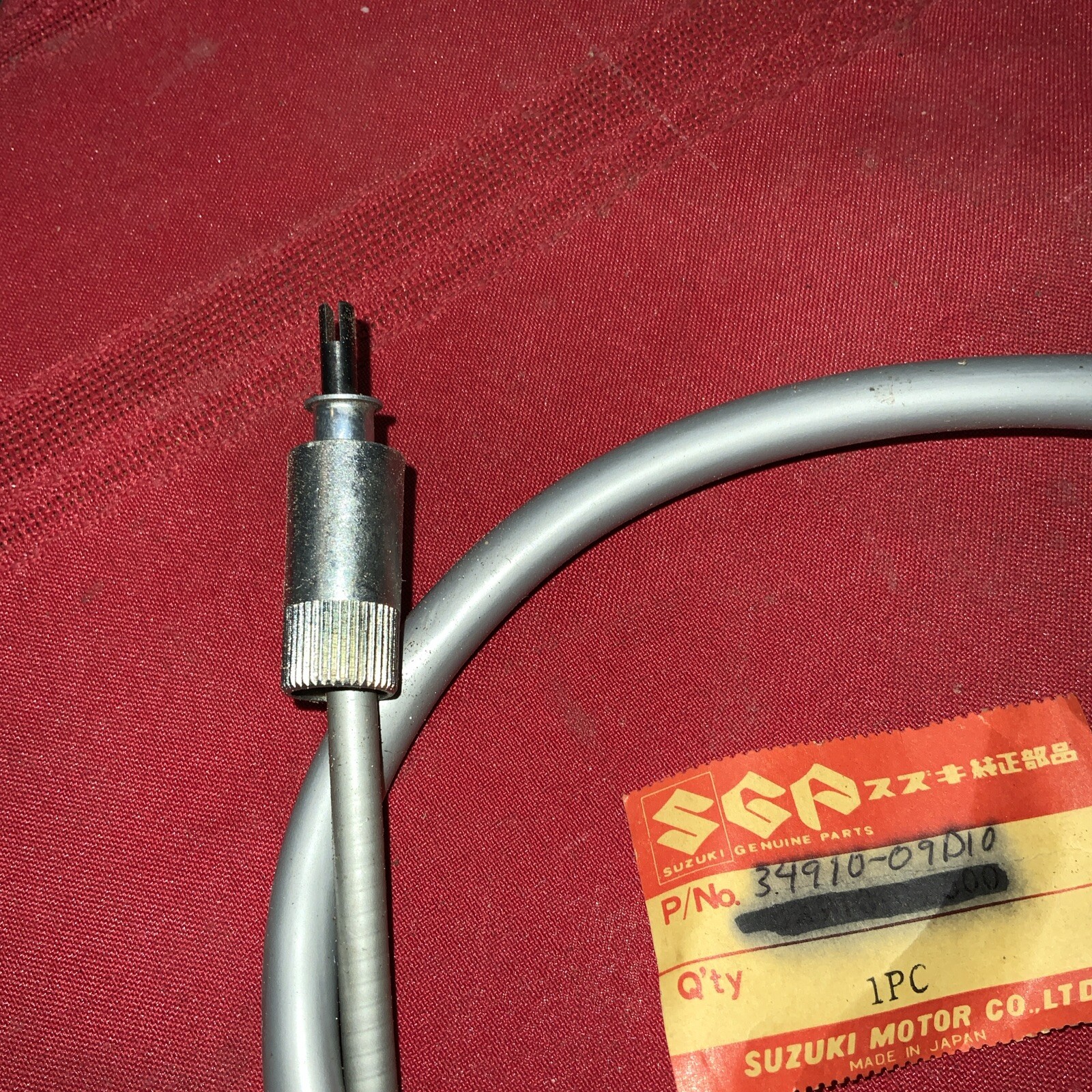 NOS SUZUKI 34910-43410 Superseded by 34910-09D10 - SPEEDOMETER CABLE ASSEMBLY