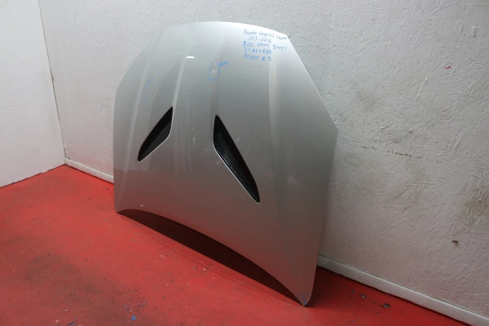 2013 2016 HYUNDAI GENESIS COUPE FRONT HOOD STEEL OEM Foto 3 de 4