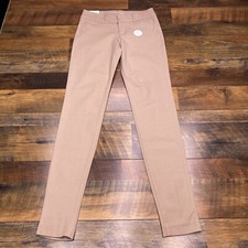 Old Navy Pixie Pants 0 Khaki Brown Mid Rise Pull On Stretch New