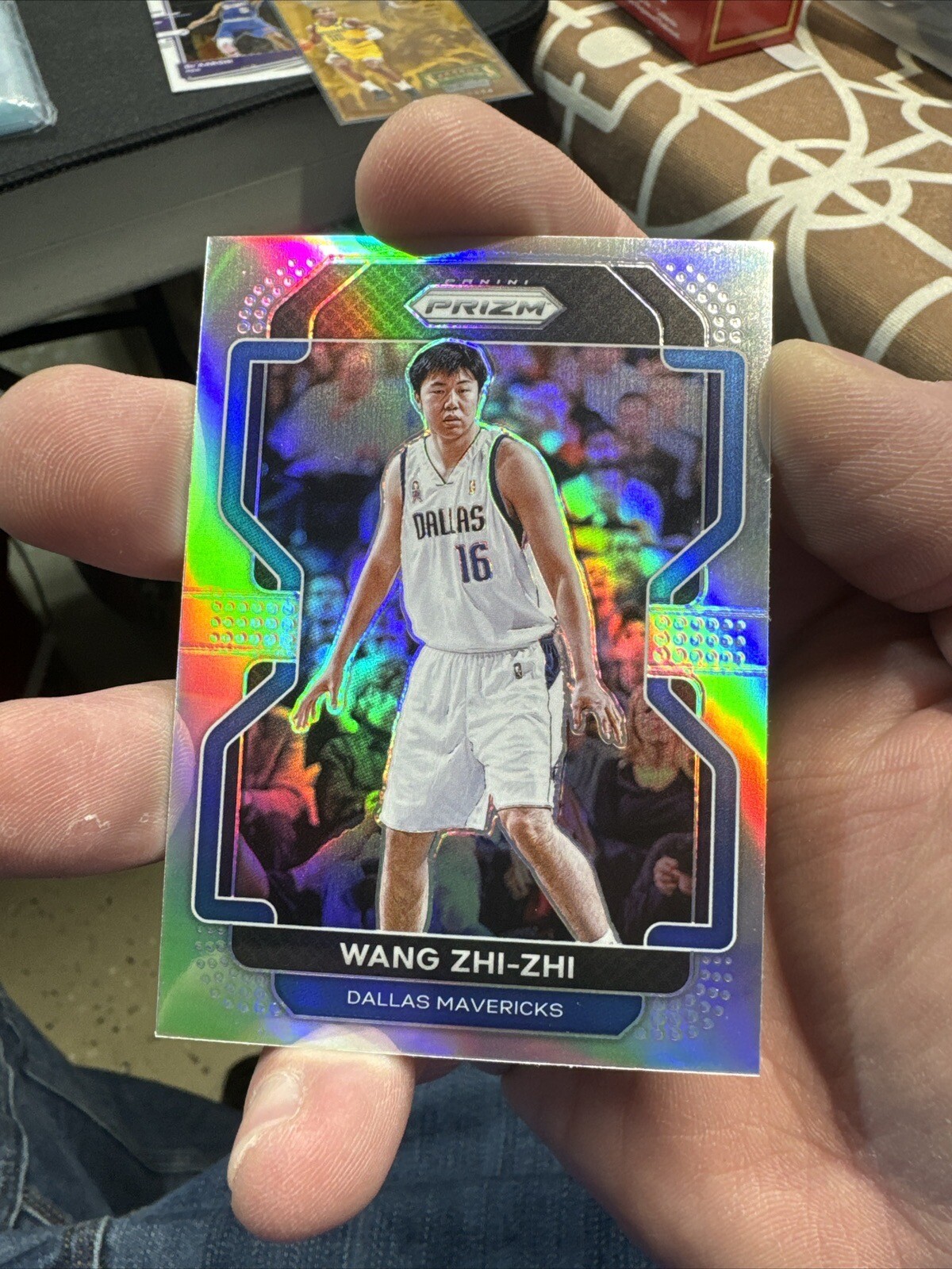 Wang Zhi-Zhi 2021-22 Panini Prizm True Silver Prizm #273 Mavericks
