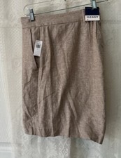 NWT 37 Old Navy Beige linen blend Dress shorts men's XL Extra High Rise