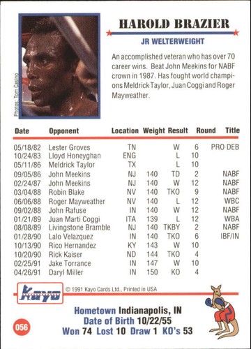 1991 Kayo Boxing complete your set you Pick 1 - 250 - Picture 113 of 467