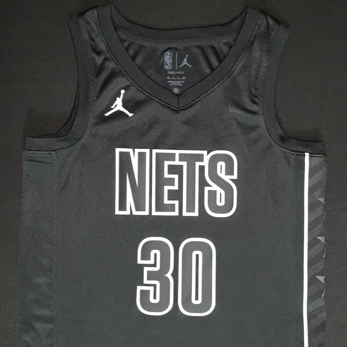 NWT Jordan Seth Curry Brooklyn Nets #30 Black Statement Swingman