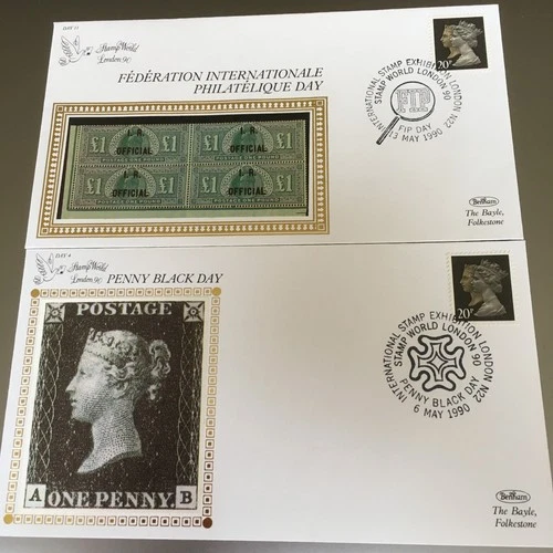 GB STAMPS RARE FIRST DAY COVER 1990 PENNY BLACK MACHINS