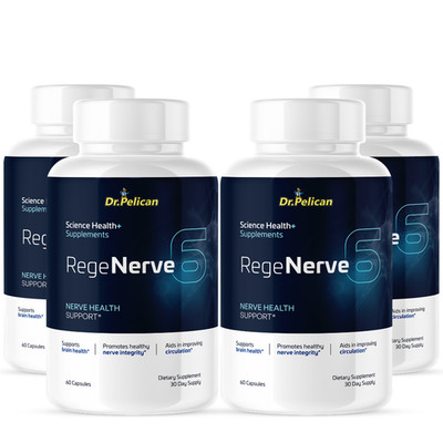 RegeNerve6- Nerve Health Support- 4 Bottles- 240 Capsules