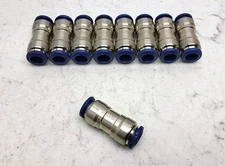 9 Pack Aignep Usa 88040-06 Union Push-To-Connect X Push-To-Connect 3/8" Tube Od