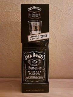 Jack Daniels Master Distiller No 3 mit Glas und Box "Lem Tolley"