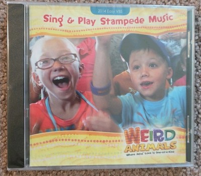 New Easy VBS Sing & Play Stampede Music Weird Animals Where Jesus Love CD 2014