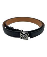 LOEWE          Anagram Leather Belt Black x Brown 182448