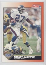 1991 Score Rodney Hampton #378 d0l