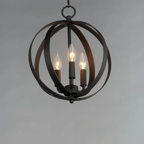 Maxim 10030 Provident 3 Light 12"W Taper Candle Pendant - Picture 10 of 14