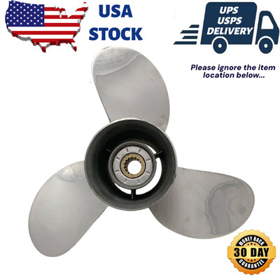 Stainless Steel Propeller 13 1/4x17 for Yamaha 50-130HP 15 Spline Tooth