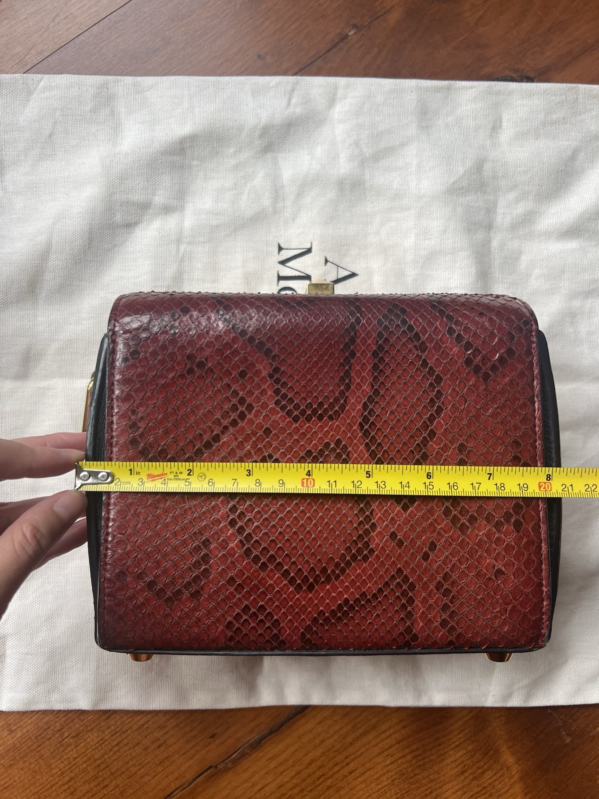 Alexander McQueen Box Bag 19 In Python - image 10