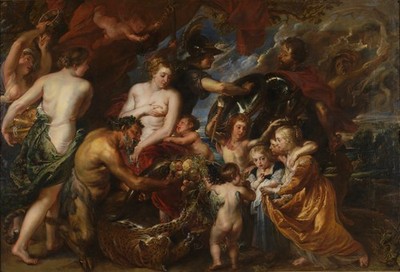Paul Rubens - Minerva Protecting Peace from Mars A1-A4 Poster Kunst Gemälde Maste
