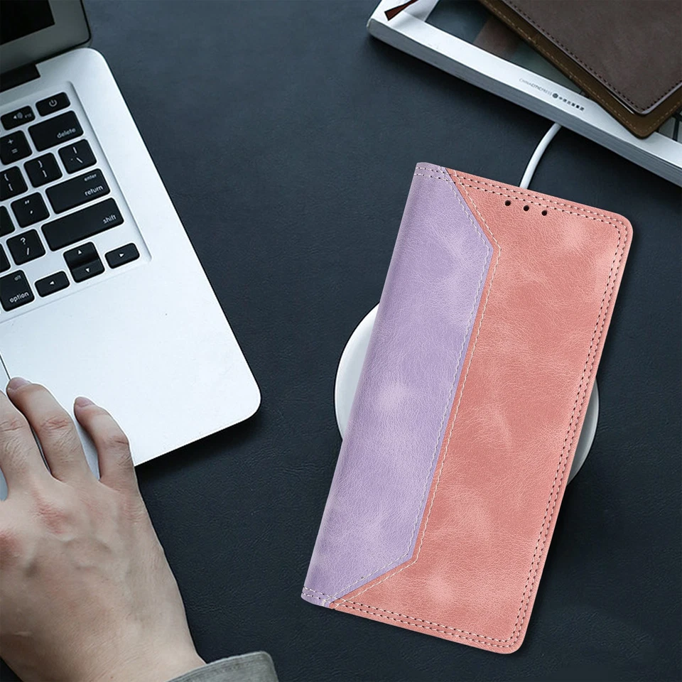 Splice Leather Wallet Cover Case for Honor 400 300 200 80 90 70 50 Magic 6 7 8 - Image 4 of 4