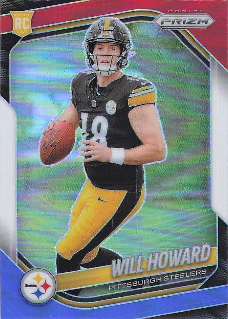 2025 Panini Prizm #367 Will Howard Red White and Blue
