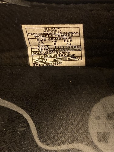 MERRELL Sneakers Shoes BARRADO Black Suede Zip Casual Women's US 8.5 EU 39 - Picture 12 of 18