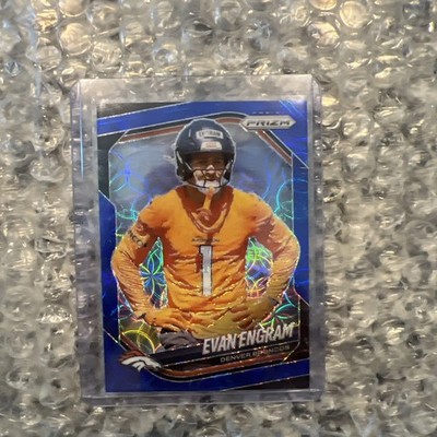 2025 Panini Prizm Choice Evan Engram Blue Scope SP /14 Denver Broncos