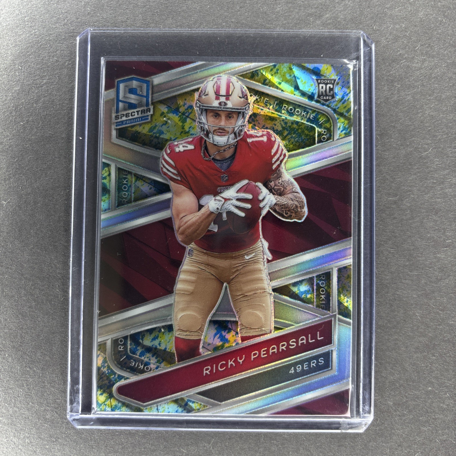 2024 Panini Spectra Rookies Ricky Pearsall #124 Neon Splatter Prizm /8 (RC)