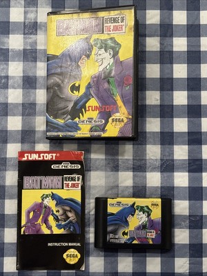 Batman: Revenge of the Joker Sega Genesis - Cartridge, Manual and Case 