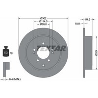 2X Textar 92293303 Bremsscheibe FüR Hyundai Kia Tucson Sportage Tl Tle Ql Qle
