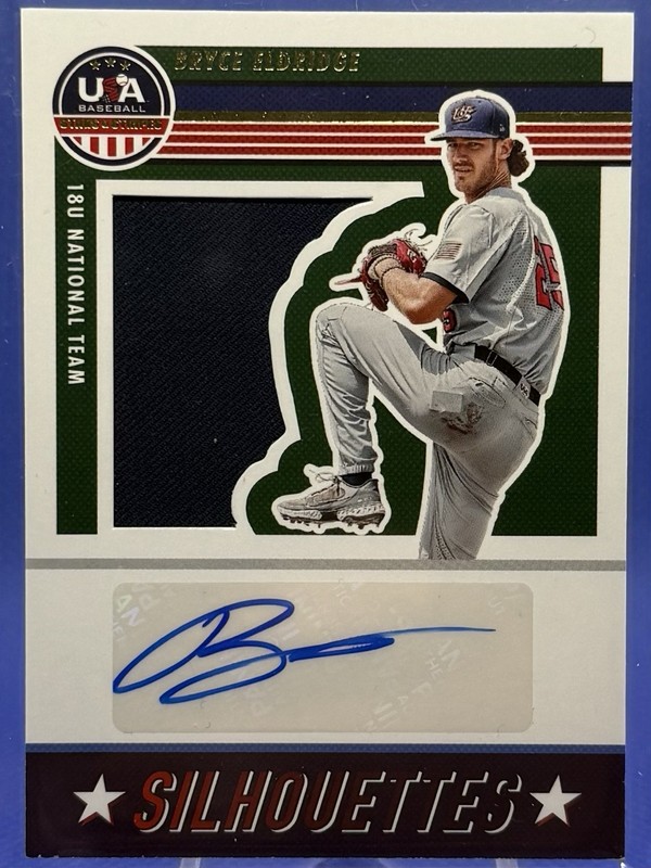 2023 Panini Stars & Stripes Bryce Eldridge Game Used Silhouettes Auto 013/200