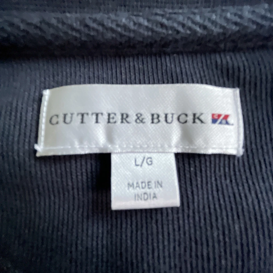 Chaleco de golf Cutter & Buck para hombre grande cuello en V tejido acanalado suéter azul marino nuevo sin etiquetas Foto 3 de 4