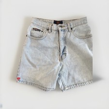 Vintage 90s Route 66 Light Wash Denim Shorts High Waisted Jorts Size 7/8