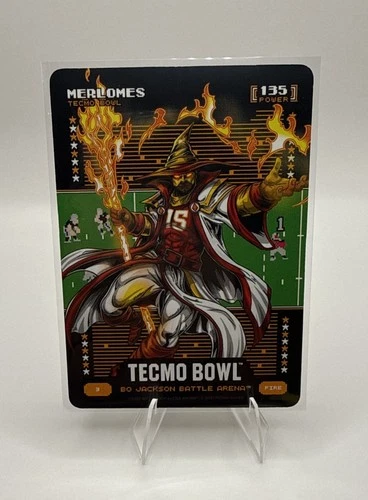 2026 Bo Jackson Battle Arena Tecmo Bowl “Merlomes” Fire Battlefoil - Pat Mahomes