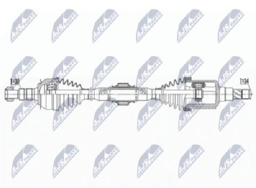 Original NTY Drive Shaft NPW-DW-035 For Chevrolet