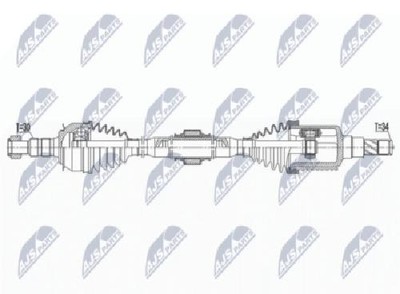 Nty Kit Giunto Albero Motore Trasmissione Finale Adatto A per Mazda CX