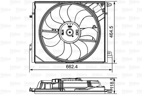 FAN RADIATOR 696881 FOR RENAULT MEGANE/IV/Hatchback/Grandtour TALISMAN 1.5L 4cyl - Picture 2 of 6