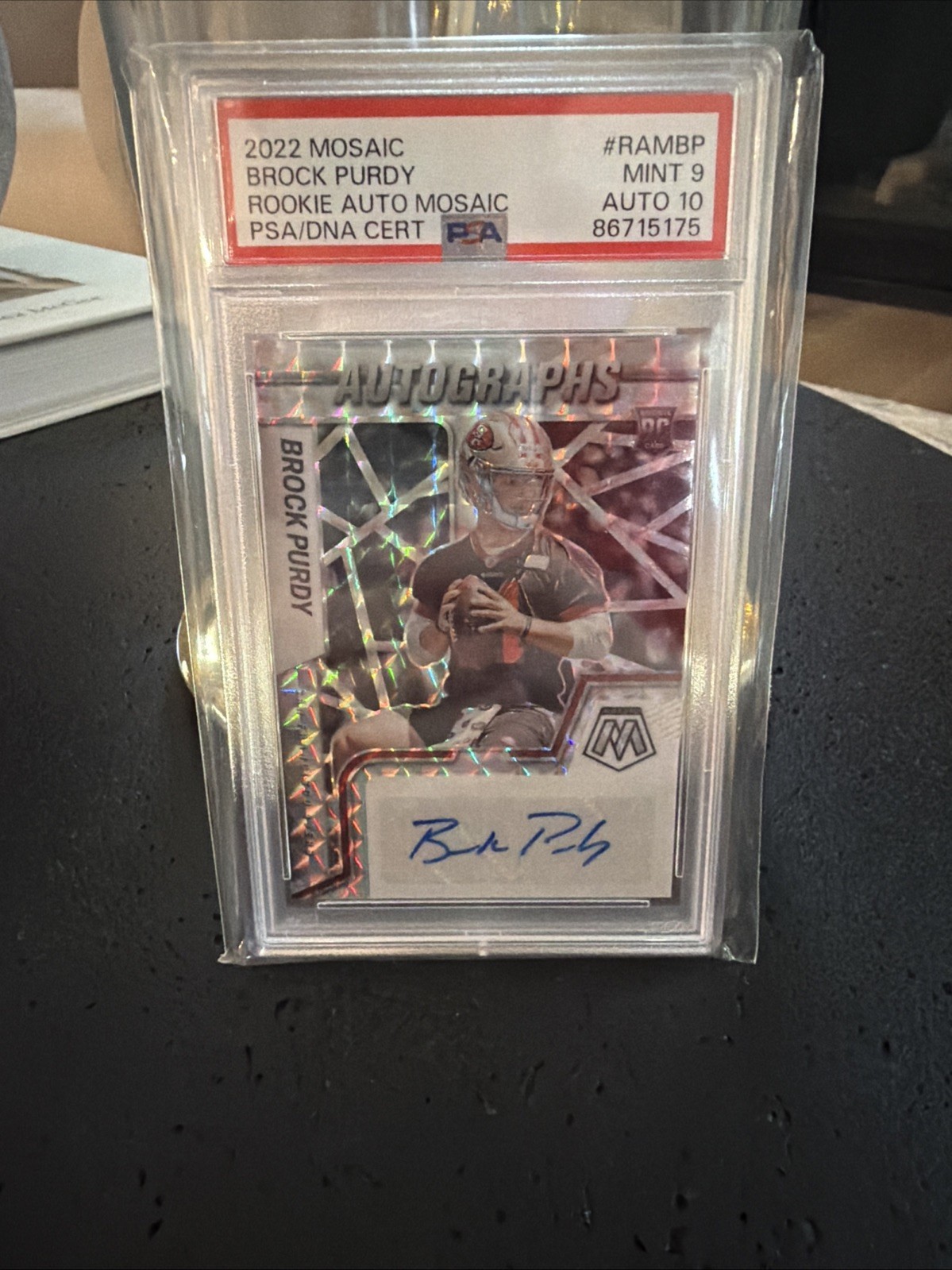 2022 Panini Mosaic - Rookie Autographs Mosaic Brock Purdy #RAM-BP (AU, RC)