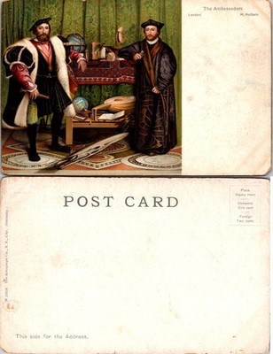 Postcard The Ambassadors London H. Holbein Religious Art