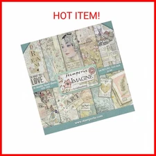 STAMPERIA INTERNATIONAL, KFT PAPER PAD 8X8 10PK IMAGINE, 20.3 x 20.3 (8" x 8"),