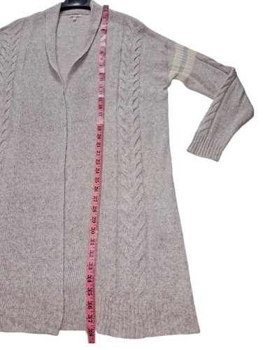 Maurices Lilac & White Long Sleeve Open Front Soft Knit Cardigan Women's Size 1 - Picture 5 of 10