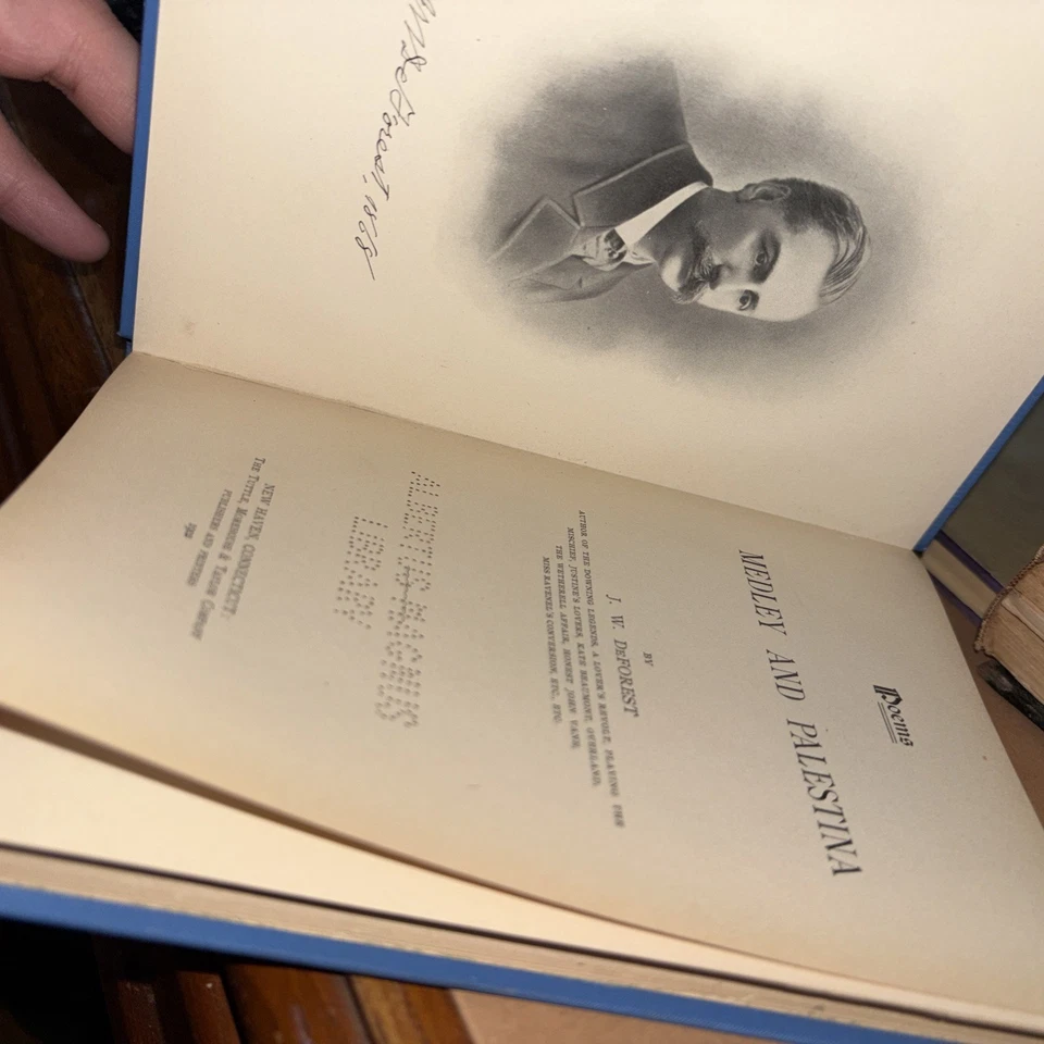 Poems: Medley and Palestina by J W DeForest Poetry 1902 - Image 3 of 4