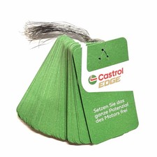 30x CASTROL Ölzettel Ölwechselanhänger Öldienstzettel Universalölzettel Neu