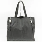 PRADA  Logo Tote Bag Vintage Shoulder Bag black Italy Nylon mens 102753
