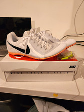 Nike Rival Sprint Track  Field Spikes White/Black  Wrench Mens Size 8