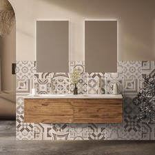 RE-COVERTILES - Adesivi Piastrelle Cucina Bagno Mattonelle adesive in PVC