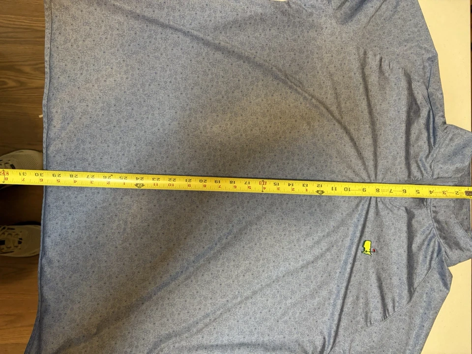 MASTERS by Peter Millar Golf 1/4 Zip Pullover Sweater Augusta Men XXL Blue - Image 2 of 4