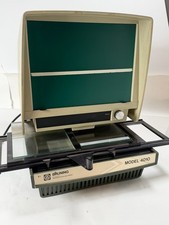 Bruning 4010 Vintage Microfilm Reader Viewer Display w/ 150+ RCA Microfiche