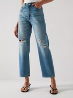 Distressed Authentic Boyfriend Jeans – Mid Wash – UK 12 – NEW